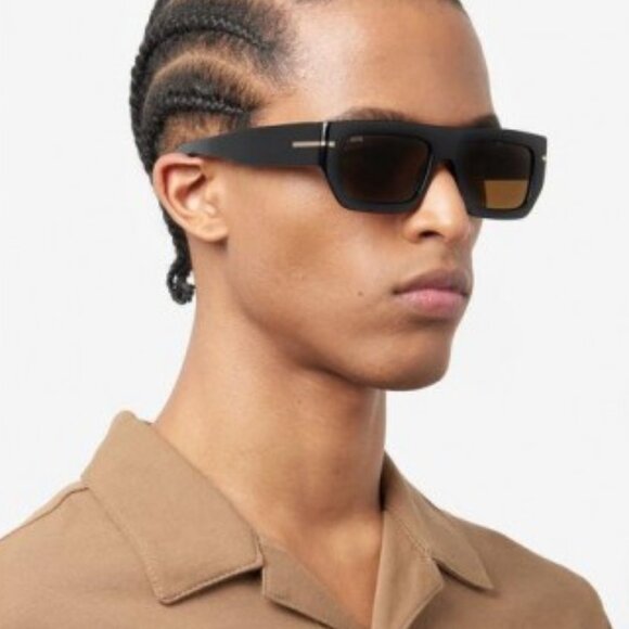 Hugo BOSS 1502/S 0I62 KU Rectangle Sunglasses – Black/Havana/Blue - Picture 3 of 11